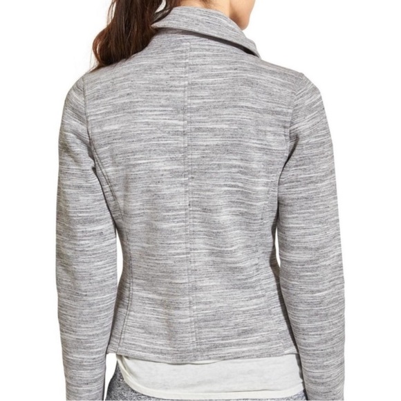Athleta | City Limits Moto Athletic Jacket Heather Gray - Picture 2 of 13
